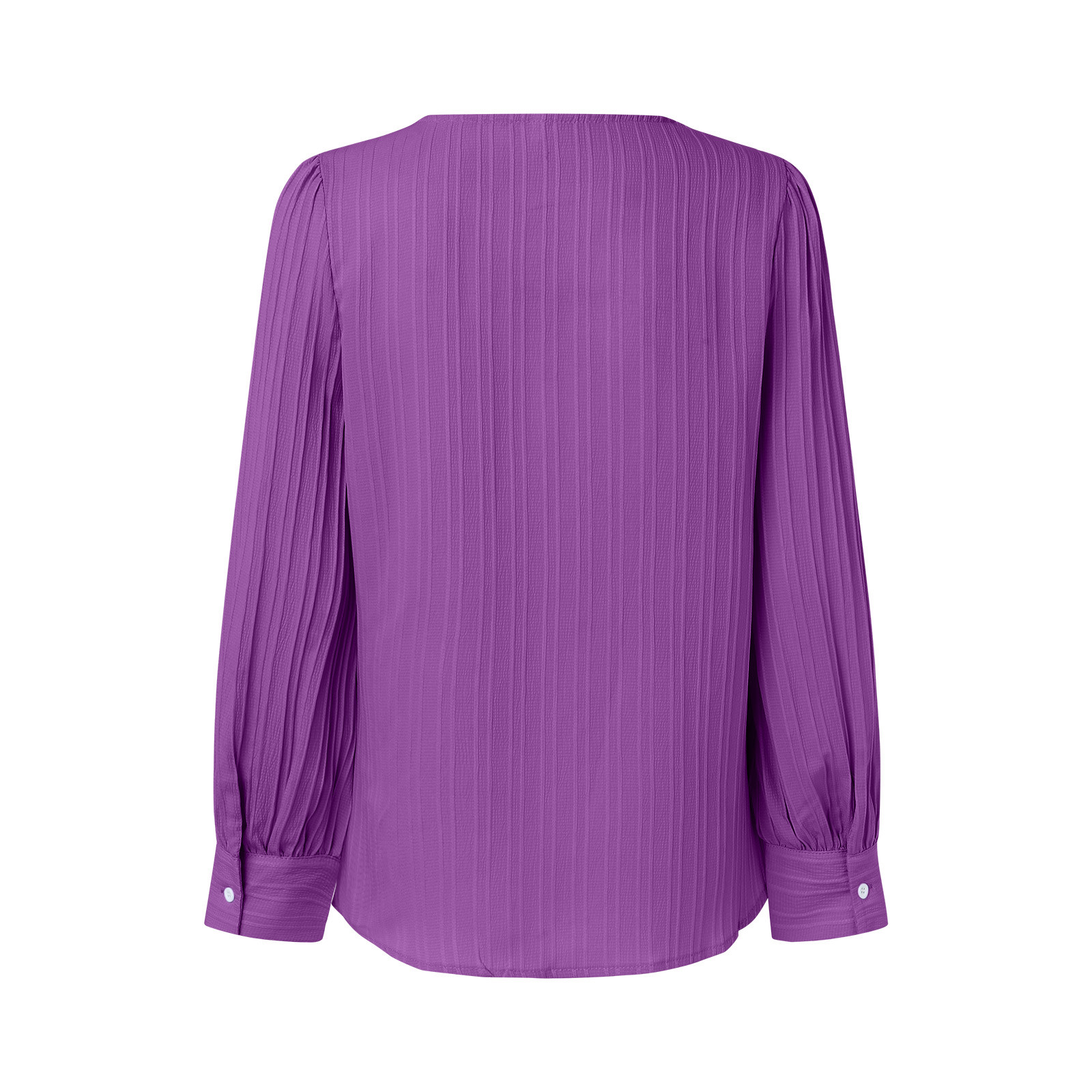 thumbnail image 5 of Blusa de encaje con cuello en V para mujer - Color liso, manga corta, poliéster, camisa elegante y casual para el trabajo o una cita, 5 of 5